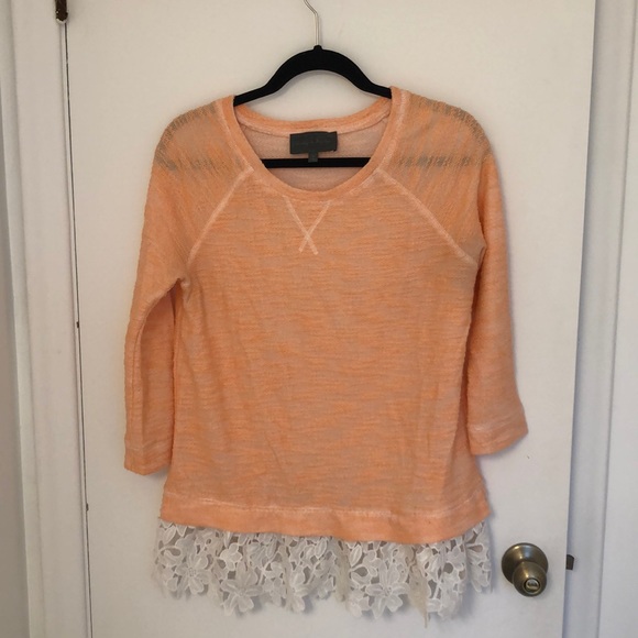 Anthropologie lace peplum sweater - Picture 2 of 2